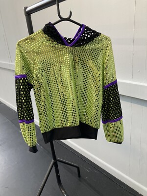 Unisex Modern/Tap/Urban Dance Kostüm Hoodie mit passender Hose. Netzdetail