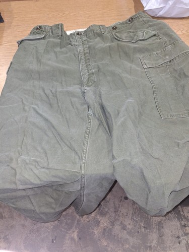 M-1951 Field Pants Men’s Reg XL 42.5x30 Green VTG 50s Cargo Pants - Picture 2 of 7