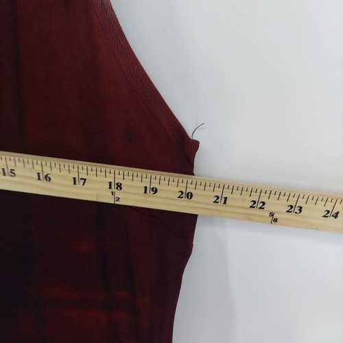 Vintage Ronni Nicole Dress By Ouida Size 18W burgundy stretch sleeveless - Picture 7 of 10