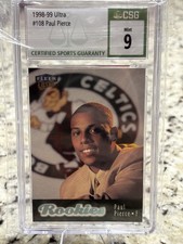 1998-99 Fleer Ultra Rookie CSG Mint 9 Paul Pierce #108 Boston Celtics NBA