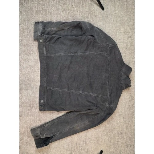 Old Navy Black Wash Sherpa Lined Denim Trucker Jacket Size XL image 2