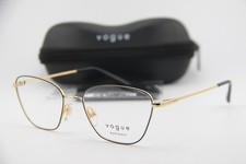 NEW VOGUE VO 4163 280 BLACK GOLD GUNMETAL AUTHENTIC EYEGLASSES 53-18