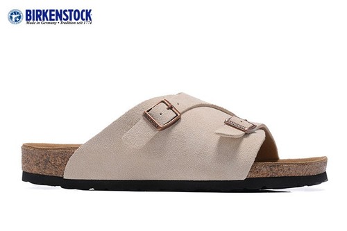 Nuevas pantuflas de playa Birkenstock unisex de corcho suave, sandalias deslizables de cuero Zurich - Imagen 11 de 26