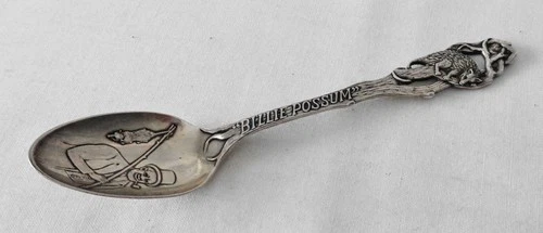 R. Wallace & Sons Mfg Co. Billie Possum Sterling Silver Spoon for President Taft
