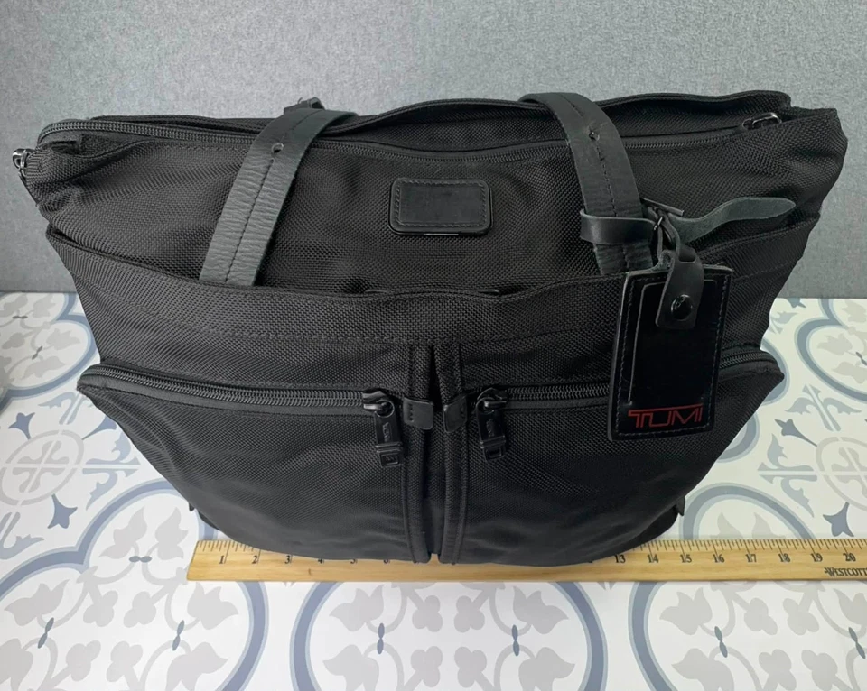 TUMI Alpha Bravo Anderson Slim Commuter Tote Bag 22157DH Companion Ballistic - Image 3 of 4