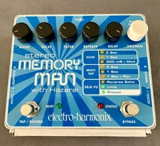 Electro-Harmonix EHX Stereo Memory Man with Hazarai Delay Looper Pedal