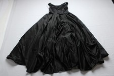 Azazie Girls Sleeveless Pipsy A-Line Bow Matte Satin Dress AP2 Black Size: 14