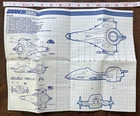 GI Joe Battleforce 2000 Vector Jet Instructions Blueprints 14" x 11"