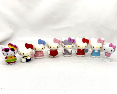 8 Different 2018 Hello Kitty PVC Sanrio 2  Figures Collectible Toys