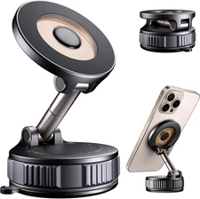 Magnetic Phone Holder for Car [120+ LB Strongest Suction & 2800gf Black 