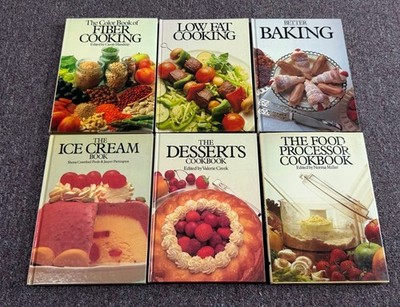 HUGE Lot 6 VTG OCTOPUS Hardcover Cookbooks -DESSERTS,FIBER,LOW FAT,ICE CREAM &&
