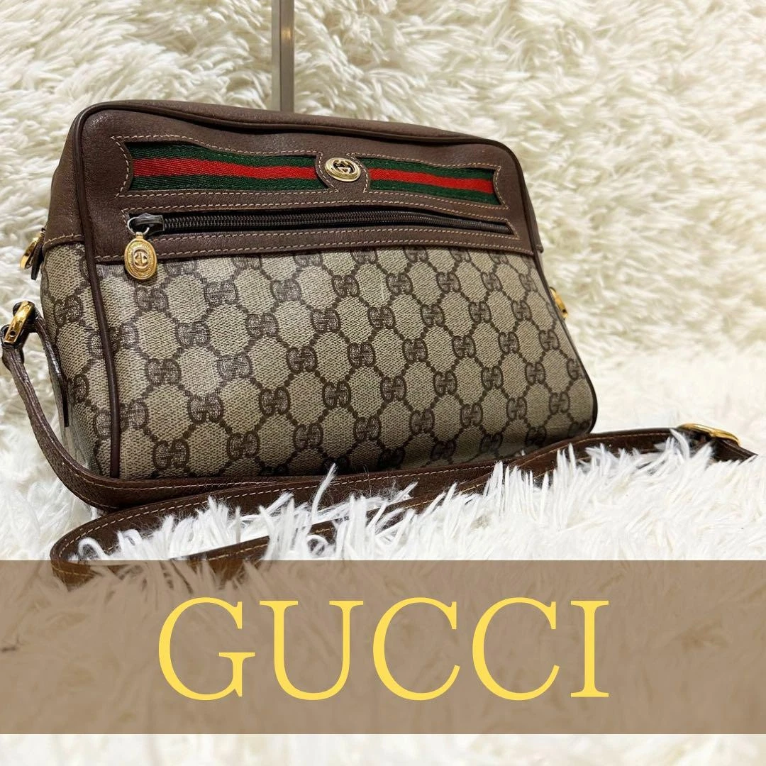 Grande collection Gucci GG sac à bandoulière en cuir motif intégral Sherry #PGJY1F