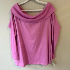MXM Off the Shoulder Women's Long Sleeve Top - Vibrant Pink Women’s X