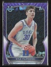 2022-23 Bowman University Chrome #47 Kyle Filipowski Purple Shimmer Duke (Z)