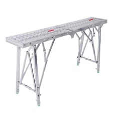 1.6m Portable Folding Scaffolding Platform Work Bench Scaffold Step Ladder