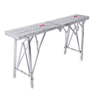 1.6m Portable Folding Scaffolding Platform Work Bench Scaffold Step Ladder