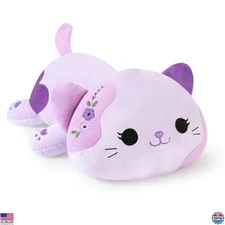 Onsoyours 20" Lavender Cat Plush Toy - Soft Stuffed Animal Pillow, Kawaii Gift