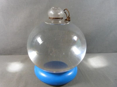 Loupe à Eau de Dentellière, ou Lampe de Cordonnier. Verre Soufflé début 19e s. - Photo 1/4