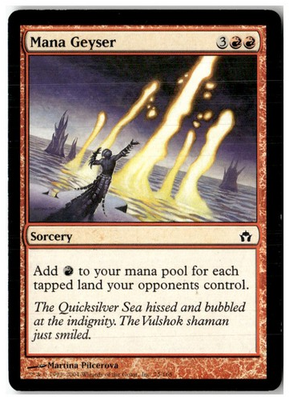 #ad MTG Mana Geyser Fifth Dawn Moderately Played English $2.39