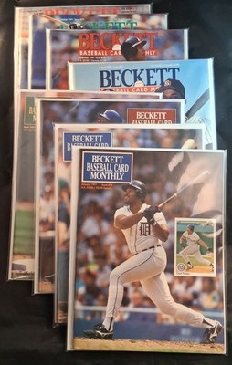 Vintage Beckett Baseball Magazine 1991 Lot of 8 issues #70-73 and 77-80