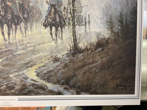 G. Harvey, Jeb Stuart's Return, Ltd Edition Litho (Dry Mounted) S/N #KM - Picture 7 of 9