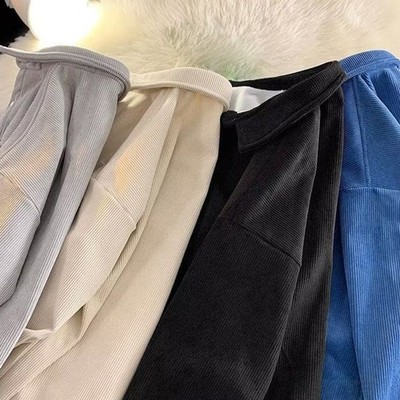 Herren Hemd Langarm für FREIZEIT Warm Fleece Flanell Dicker Stoff Schwarz Grau