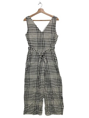 MNG Langer Jumpsuit Damen Hose Gr. DE 36 schwarz-weiß Casual-Look
