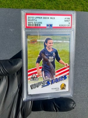 2010 Upper Deck MLS #195 MARTA Rookie WPS STARS PSA 9 Brazil Women Icon
