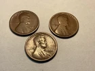 1917 P, D, S Lincoln Wheat Cents “1”