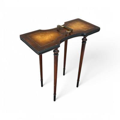 Antique 19th Century Weiman Heirloom Mahogany  Tea Table With Folding Handle