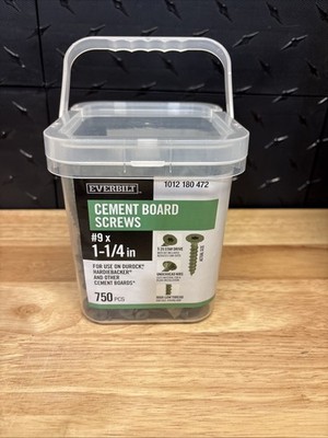 #9 X 1-1/4In. Ribbed Flat Head T25 Star Drive Cement Board Screw (575-Pack)