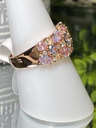 Bomb Party Ring 💍 Size 8 RBP7589 “She’s A Stunner” Original Collection 🩵🩷💜 - Picture 8 of 12