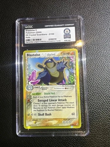 CGC World Record 2006 Blastoise 002/100 Holo RARE 1/1