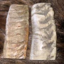 MERINO RAM HORN KNIFE HANDLE MATERIAL BLANK SCALES 5” x 2 1/8” x 3/8” (M515H)