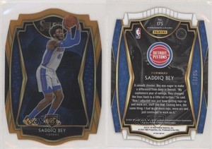 2020 Panini Select Premier Level Orange Prizm Die-Cut /65 Saddiq Bey Rookie RC