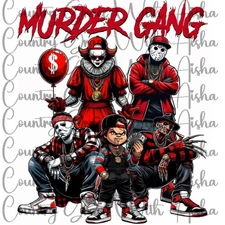 Sublimation Print Halloween Gang Ready To Press Paper Ink Heat Transfer