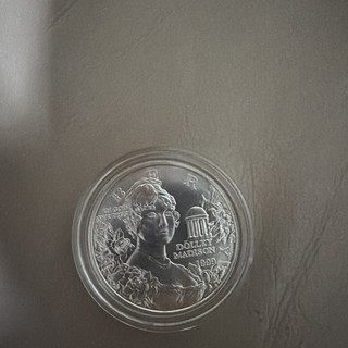 1999 P uncirculated Dolly Madison Silver Commemorative Dollar
