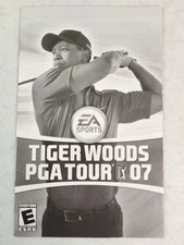 Tiger Woods PGA Tour 07 Video Game Manual Booklet for Playstation 2 PS2