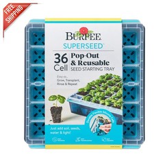 Indoor Grow Kit: 36-Cell Seed Starter Tray with Drainage Holes for Germination