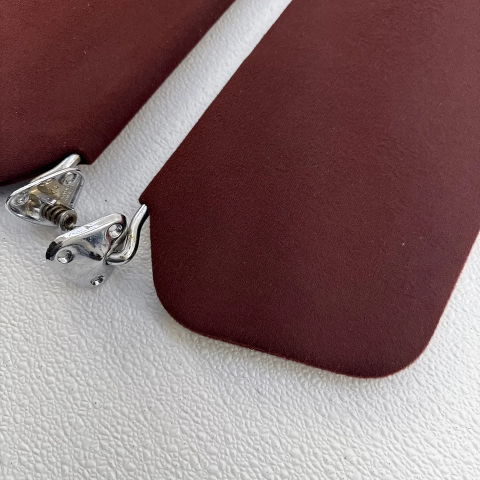 Parasol Ford LTD 1975-78 OEM derecho e izquierdo granate tela D9AB-5404122A Foto 4 de 4