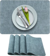 More Dcor Faux Leather Placemats For Dining And Kitchen Table Stain And Heat Res
