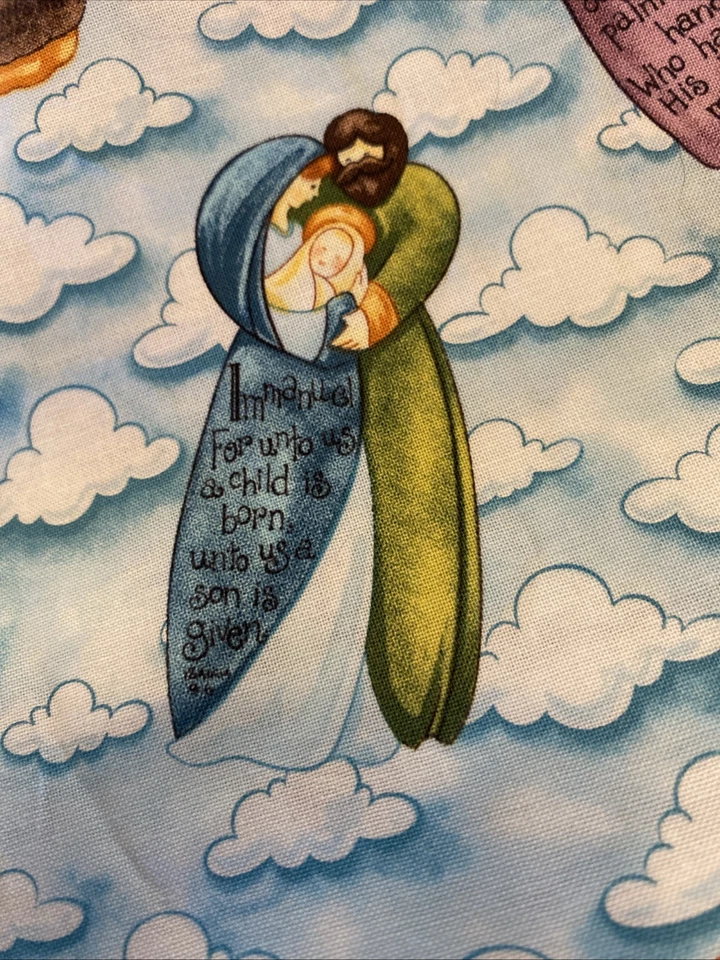 Krista Hamrick Angel Blank Quilting Cotton Remnant Verses B8 - Image 3 of 4