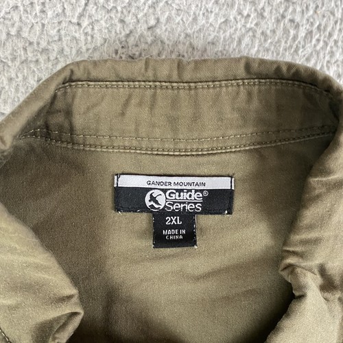 Gander Mountain Shirt Mens 2XL Green Guide Series Shooting Shoulder Pads Hunting - Picture 5 of 8