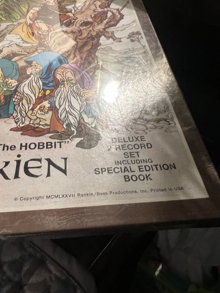 The Hobbit Original Sealed Soundtrack Vinyl 2 Record Set LP Book Rankin Bass - Image 2 of 4