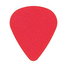 Textured ABS Plastic Red Guitar Or Bass Pick - 0.71 mm Medium Gauge - 351 Shape