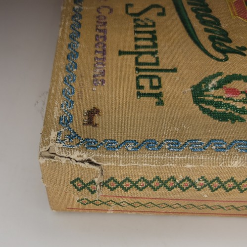 Antique Whitman's Chocolate Candies Removable Trays Faux Cross Stitch Paper Box - Picture 9 of 14
