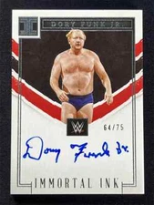 2023 Panini Impeccable WWE Dory Funk Jr. #IM-DFJ Immortal Ink Auto Legends 64/75