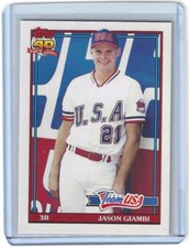 Jason Giambi 1991 Topps Traded #45T Team USA Baseball Rookie Card 5A