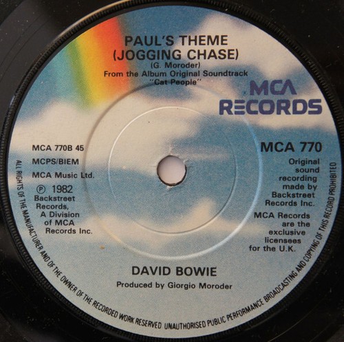 DAVID BOWIE ~ Cat People (Putting Out Fire) ~1982 UK MCA 2-track 7" vinyl single - Bild 3 von 3