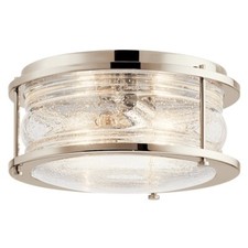 Kichler 2 Light Flush Mount, Polished Nickel - 42910PN